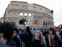 Europe protests spread to Rome’s Colosseum as demonstrators try to force entry