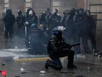 France protests: Police charge students at Sciences Po, knock man down as 1,314 arrested nationwide | Watch