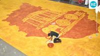 Karnataka artist sets Guinness World Record with 175.82-sq-metre spice painting