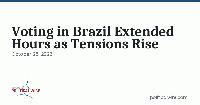 Voting in Brazil Extended Hours as Tensions Rise