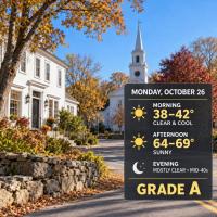 Rhode Island Weather for October 26, 2026
