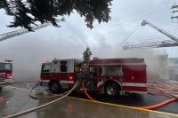 Toxic gas fears spark mass evacuation as massive fire engulfs Oregon seafood plant