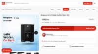 RO or Non-RO Water Purifiers for Delhi Water Launched: Rentomojo's Own Nirapure UV+UF Purifier Rents for ₹292 a Month in 2026 for Piped Supply Below 200 ppm TDS, Keeping Minerals and Wasting No Water Where an RO Is Not Needed