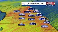 Strong winds continue across Central Florida as rain chances decrease