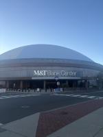 Gampel Pavilion is a campus landmark, not a corporate billboard