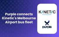 Purple connects Kinetic's Melbourne Airport bus fleet