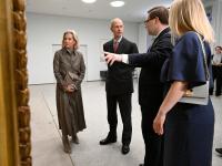 Sophie Wears Gabriela Hearst Skirt Set in Finland