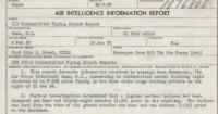 DOD releases 1956 report outlining UFO encounter over Guam