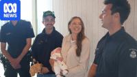 Police who pull over speeding driver find themselves delivering baby