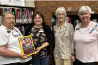Archibald Bulloch Chapter NSDAR donates encyclopedia of American Indian history and culture to Statesboro library