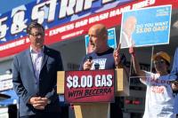 Steve Hilton pumps $3 gas on ‘Califordable’ tour, swipes at gubernatorial opponent who hasn’t been seen for weeks: ‘Where’s Becerra?’