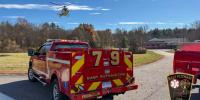 Person airlifted to hospital after being run over by piece of machinery in Putnam