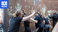 Echoes from disused water tower become music for 'magical' performance