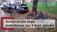Grim road death statistics over past weekend in Latvia