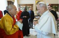 VATICAN/MONGOLIA - Leo XIV receives Cardinal Marengo and the abbot of Gandan Monastery, the heart of Mongolian Buddhism