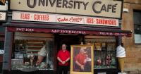 Glasgow cafe owner immortalised in portrait by artist who painted King Charles III