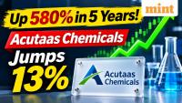 Up 580% in 5 years! Multibagger stock Acutaas Chemicals shares jump 13% today - here's why | Q2 results highlights