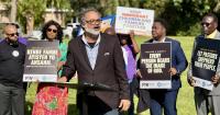 Advocates march on Sen. Moody’s Office in Palm Beach County, demanding 3-year Haitian TPS extension