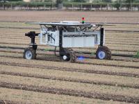 Earth Rover in action with J & A Growers: Tech development team work