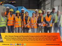 Pioneer MSc Climate Change and Renewable Energy students tour PNGFP facilities