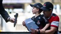 Bone cancer survivor’s dream moment as she helps unveil Crusaders squad