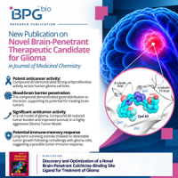BPGbio Publishes Pioneering Research on Novel Brain-Penetrant Therapeutic Candidate for Glioma