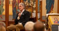 A former Ukrainian president tells Ukrainians in St. Louis to remain hopeful despite uncertainty