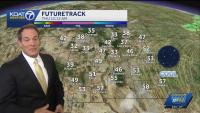 A sunny and pleasant fall day for most, but a few thundershowers could develop over Southeast New Mexico