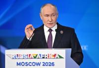 Putin seeks ‘natural allies’ in Africa at Moscow summit amid conscription outcry