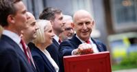 Healey delivers UK budget to deal with 'global economic storms'