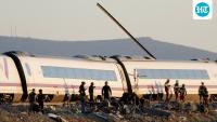 Spain Train Crash: Shocking images show rail piercing through carriage