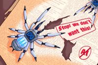 Meta spider bots get caught in their own web