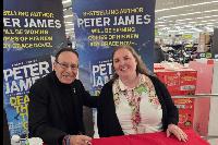 Famous book author does book signing in Asda Eastbourne