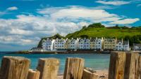 Northern Ireland village with 400 million year old landmark and very famous link