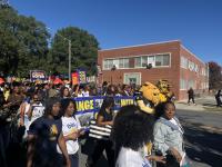 College students in swing states rally against off-campus voting sites, student ID bans