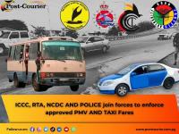 ICCC, RTA, NCDC AND POLICE join forces to enforce approved PMV AND TAXI Fares