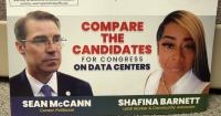 Green Party officials criticize a conservative-backed flyer promoting a Green Party candidate