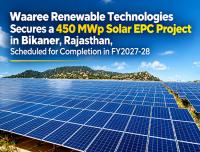 Waaree Renewable Technologies Wins 450 MWp Solar Project in Rajasthan