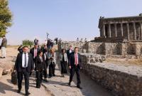 Spain’s Queen Sofia visits Garni Temple and Symphony of Stones in Armenia