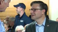 US House Speaker Mike Johnson campaigns for Zach Nunn in Iowa