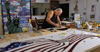 From ashes to art: Artist works to recreate his tribute to American history