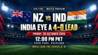 India eye 4-0 lead against New Zealand in Auckland T20I