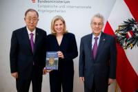 Meinl-Reisinger Meets with Ban Ki-moon and Heinz Fischer in Vienna
