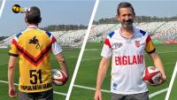 BRITISH COMMISSIONER THREAD TIES IN PNG AND UK COLOURS AHEAD OF WORLD CUP CLASH