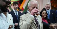 King Charles enjoys specially distilled rum during state visit to Guyana - 'very good!'