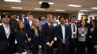 U.S. Congressman Greg Stanton speaks to students about bipartisanship amid re-election
