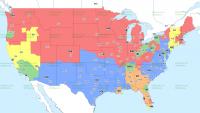 Cardinals-Cowboys Week 8 TV coverage map