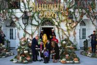 White House Halloween Event Features Air Force Flyover, Giant Pumpkin, Treats From the Trumps