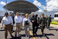 President Keiko Fujimori visited the Terrorism Confinement Center in El Salvador