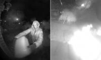 Moment family's home and cars are set alight by masked machete-wielding arsonists in 'unprovoked attack'